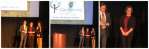 aaron blight with caregivers on stage