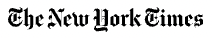 Black The New York Times logo