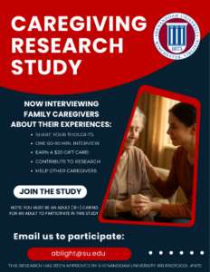Caregiving Research Study Flyer